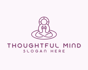 Spiritual Meditation Yoga logo design