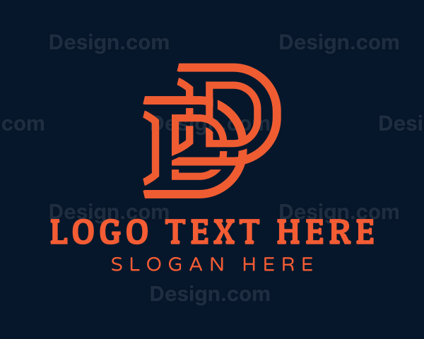 Simple Apparel Business Letter DD Logo