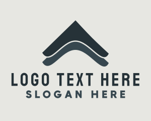 Construction - Abstract Home Roof Construction logo design