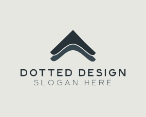 Abstract Home Roof Construction logo design