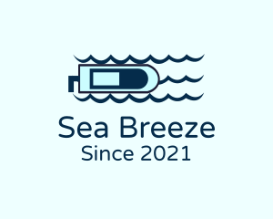 Blue Ocean Speedboat logo design