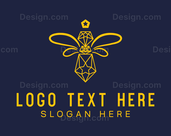 Diamond Honeybee Apiary Logo