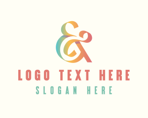 Elegant Ampersand Ligature logo