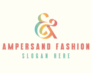 Elegant Ampersand Ligature logo design