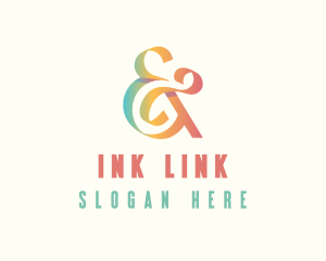 Elegant Ampersand Ligature logo design