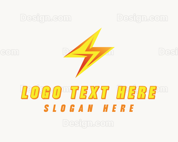 Lightning Bolt Electrical Logo