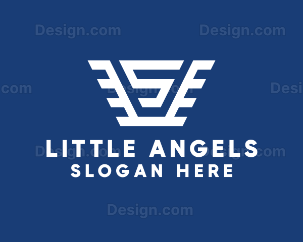 Winged Letter S Logo