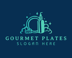 Dishwashing Plate Cleaner logo design