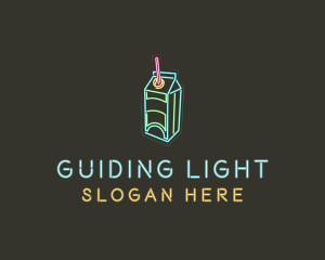 Neon Beverage Box logo design