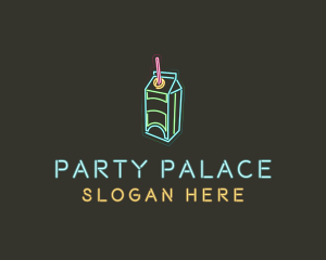 Neon Beverage Box logo design