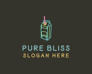 Neon Beverage Box logo design