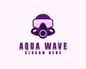 Underwater Diving Mask logo design