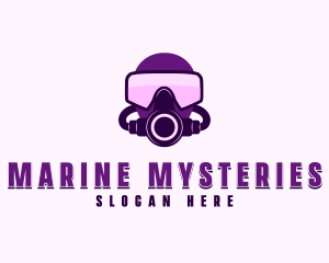 Underwater Diving Mask logo design