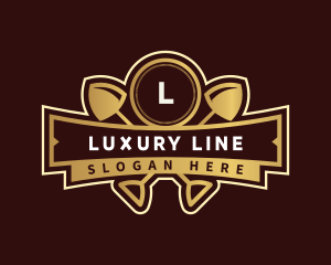 Luxury Shovel Landscaping logo design