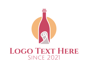 Wine Bottle Scroll logo
