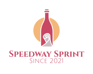 Wine Bottle Scroll logo