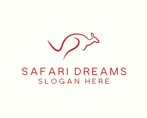 Wild Kangaroo Safari logo design