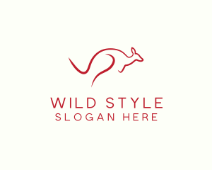 Wild Kangaroo Safari logo design