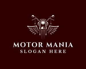 Motorcycle Wings Driving logo design