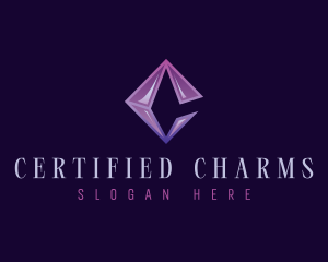 Diamond Jewelry Letter C logo design