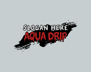 Scary Grunge Drip logo