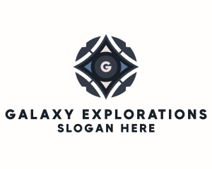 Sci Fi Star Spacecraft logo design