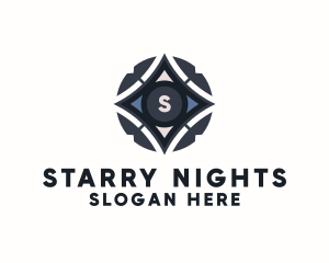 Sci Fi Star Spacecraft logo design