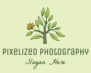 Carnation Flower Plant  logo design