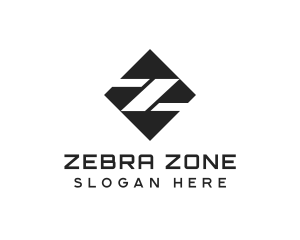 Modern Geometric Diamond Letter Z logo design