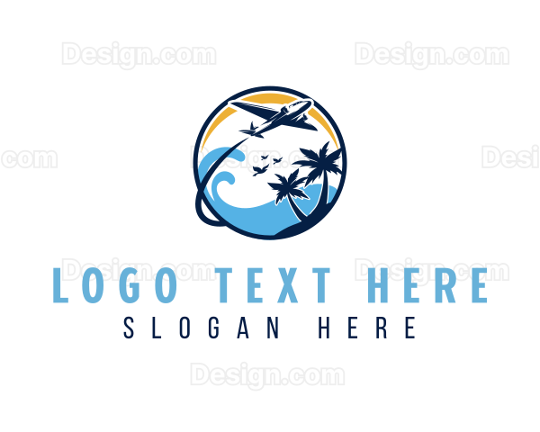 Vacation Travel Beach Logo