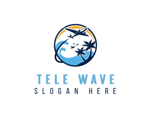 Vacation Travel Beach logo design