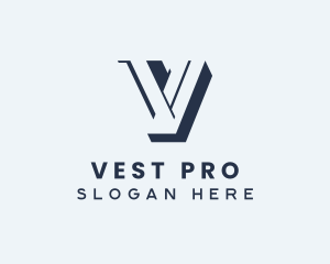 Modern Brand Letter V logo design