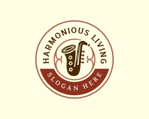 Saxophone Musical Band logo
