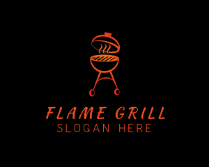 Smoked Barbecue Grill logo design