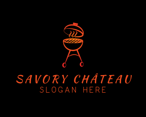 Smoked Barbecue Grill logo design