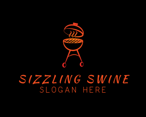 Smoked Barbecue Grill logo design