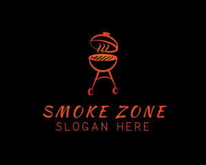 Smoked Barbecue Grill logo design