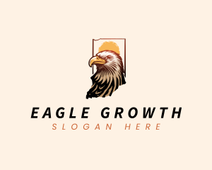 Indiana Bald Eagle logo design