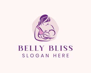 Breastfeeding Mother Child logo design