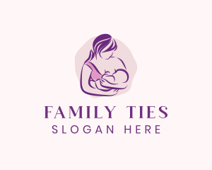 Breastfeeding Mother Child logo design