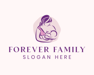 Breastfeeding Mother Child logo design