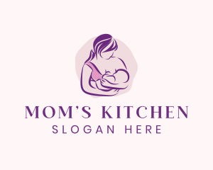 Breastfeeding Mother Child logo design