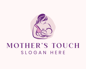 Breastfeeding Mother Child logo design