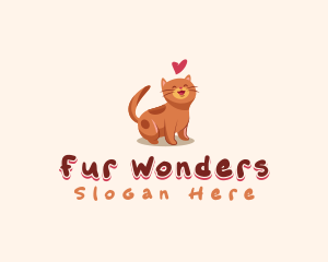 Cute Cat Heart logo