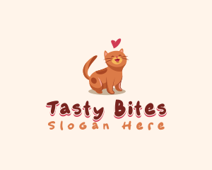 Cute Cat Heart logo