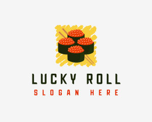 Gunkan Sushi Roll logo design