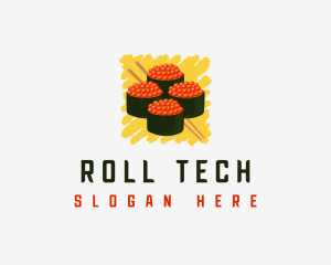 Gunkan Sushi Roll logo design