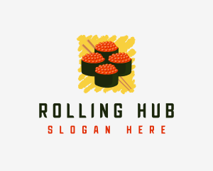 Gunkan Sushi Roll logo design