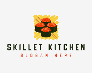 Gunkan Sushi Roll logo design