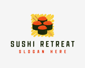 Gunkan Sushi Roll logo design